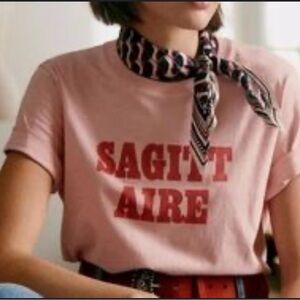 Pink Sezane Horoscope Tee